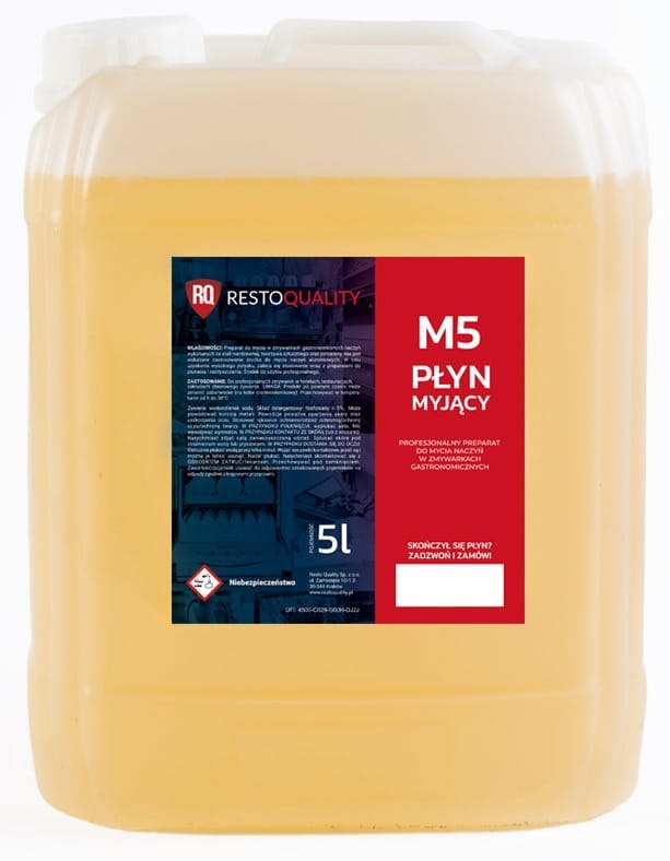 Płyn do mycia naczyń w zmywarkach gastronomicznych M5 Resto Quality